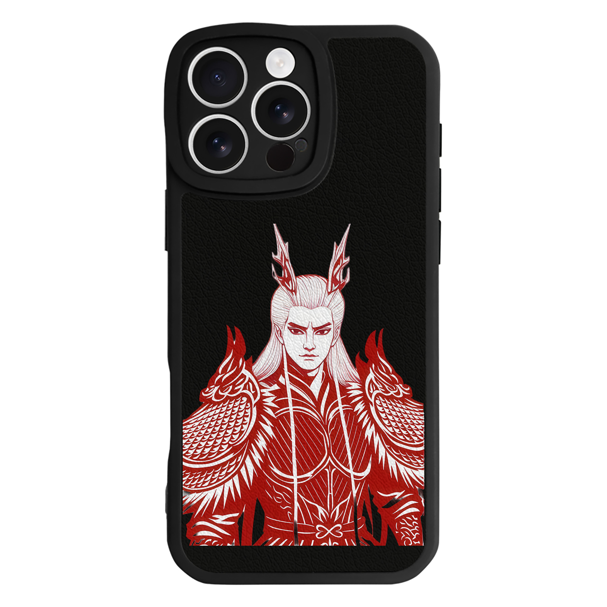 （画像用） Ne Zha 2 ナタ 魔童の大暴れ 【iPhone 16シリーズ対応】シリコンスマホケース（レザー調） 材質：シリコン